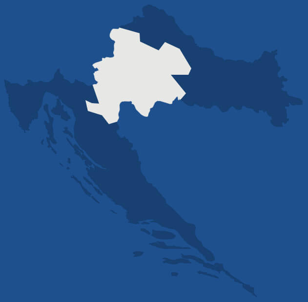 Croatie centrale, région de Croatie
