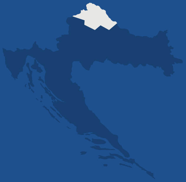 Croatie du Nord, région de Croatie