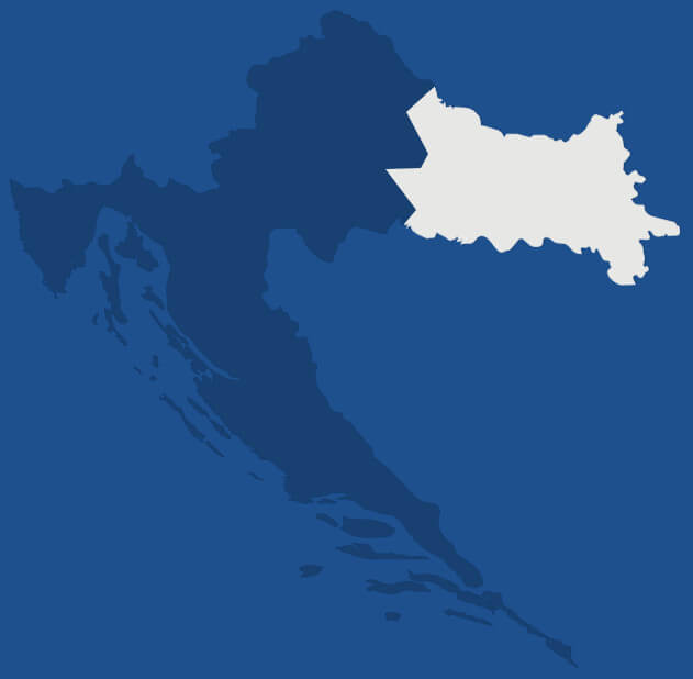 Slavonie, région de Croatie